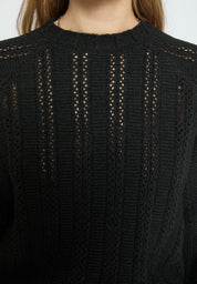 Peppercorn Perla GRS Round Neck Knit Pullover Pullover Sort