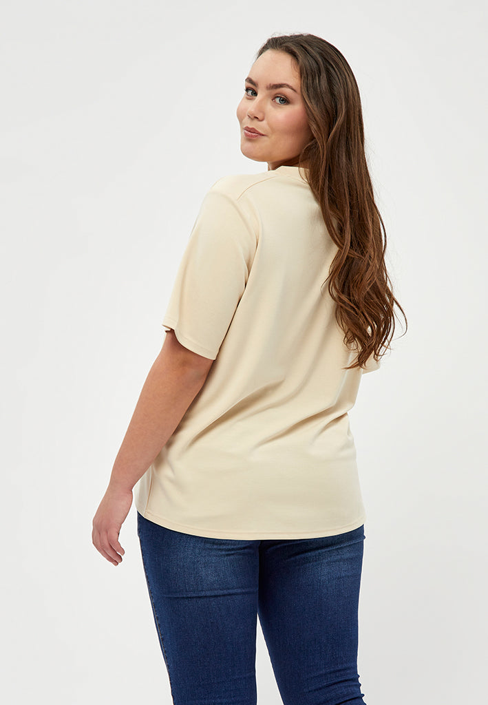 Peppercorn Philina T-shirt Curve T-Shirt 0273 Warm sand