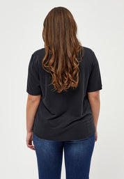 Peppercorn Philina T-shirt Curve T-Shirt Sort