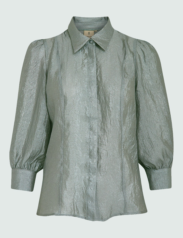 Peppercorn PCPomella Skjorte Skjorter 9811 Silver