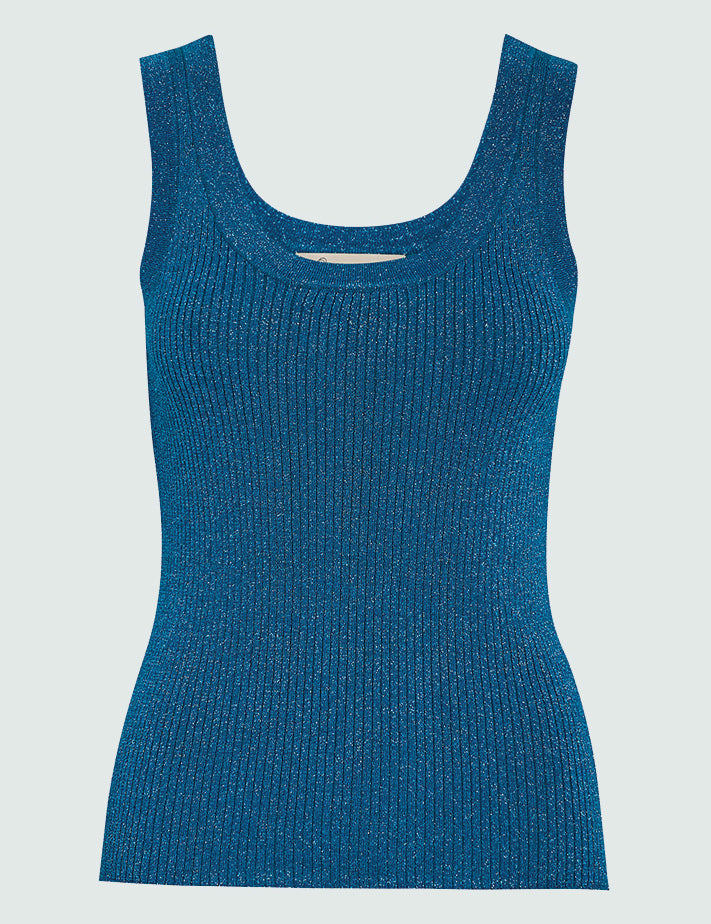 Peppercorn PCRemi Tank Top Toppe 2114MET Ocean Depths Mettalic