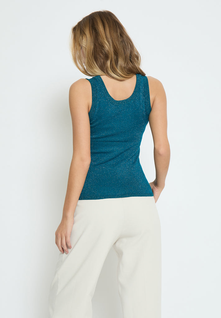 Peppercorn PCRemi Tank Top Toppe 2114MET Ocean Depths Mettalic