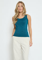 Peppercorn PCRemi Tank Top Toppe 2114MET Ocean Depths Mettalic