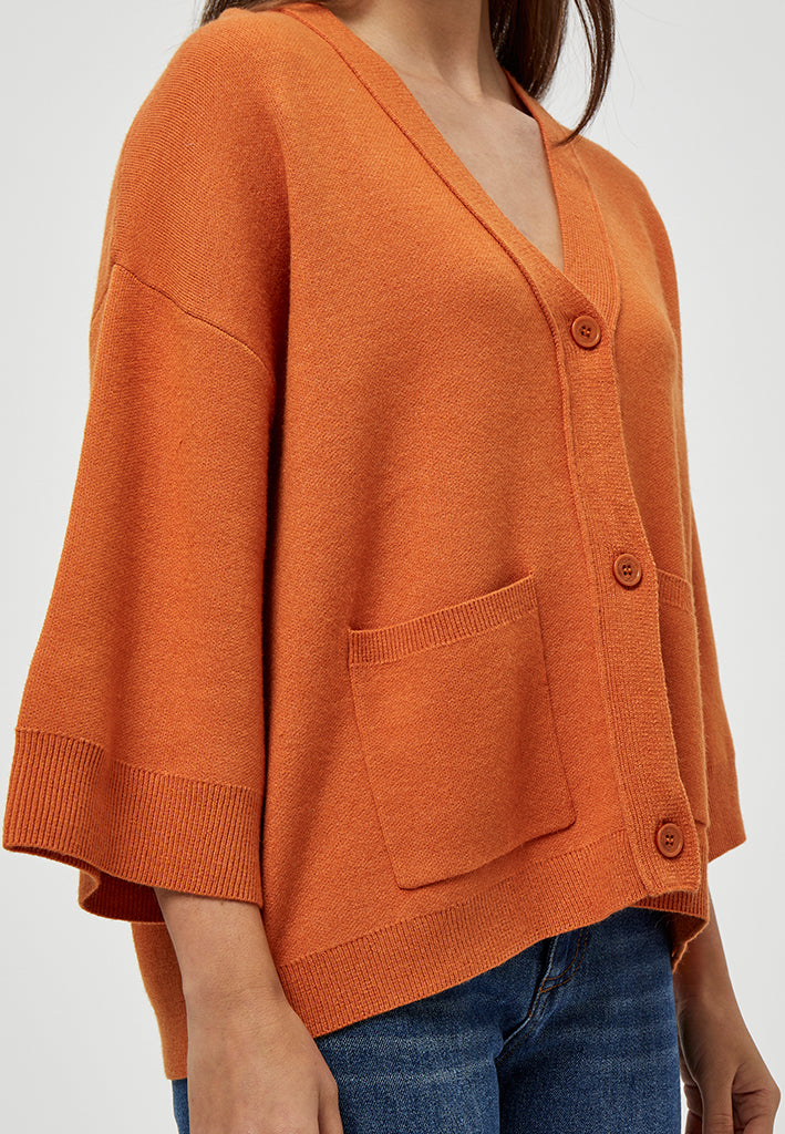 Peppercorn Rosalia Cardigan Cardigans 6675M Peach Caramel Melange