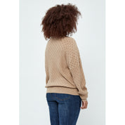 Peppercorn Rosalia Perlestrik Pullover Curve Pullover 0020M Brazilian Sand Melange