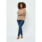 Peppercorn Rosalia Perlestrik Pullover Curve Pullover 0020M Brazilian Sand Melange