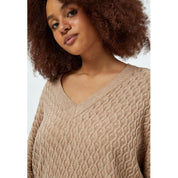 Peppercorn Rosalia Perlestrik Pullover Curve Pullover 0020M Brazilian Sand Melange