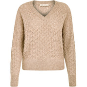 Peppercorn Rosalia Perlestrik Pullover Curve Pullover 0020M Brazilian Sand Melange