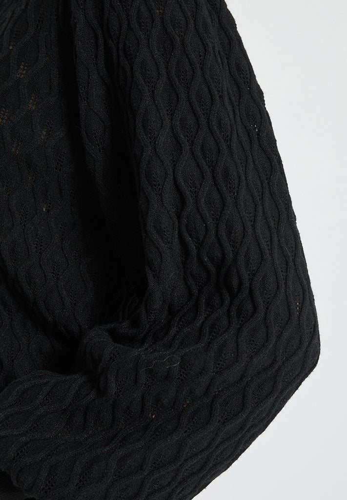 Peppercorn Rosalia Puff Sleeve Knit Pullover Pullover Sort