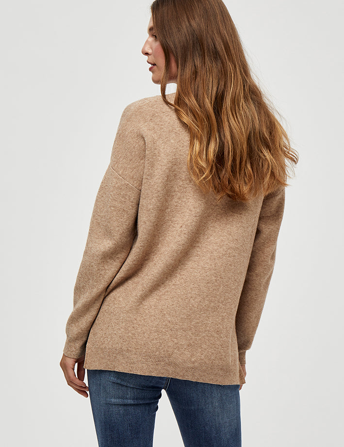 Peppercorn PCRosalia Pullover Pullover 0273M Warm Sand Melange