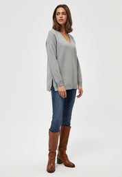 Peppercorn PCRosalia Pullover Pullover 8242 LIGHT GREY MEL.