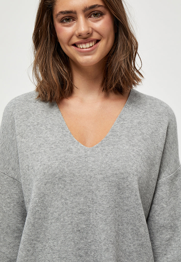 Peppercorn PCRosalia Pullover Pullover 8242 LIGHT GREY MEL.