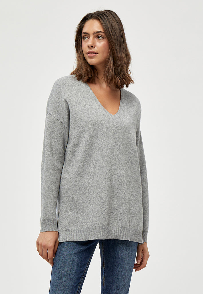 Peppercorn PCRosalia Pullover Pullover 8242 LIGHT GREY MEL.