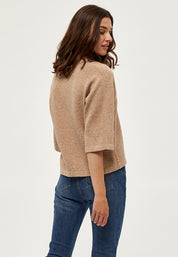 Peppercorn PCRosalia Strik Pullover Pullover 0273M Warm Sand Melange