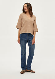 Peppercorn PCRosalia Strik Pullover Pullover 0273M Warm Sand Melange