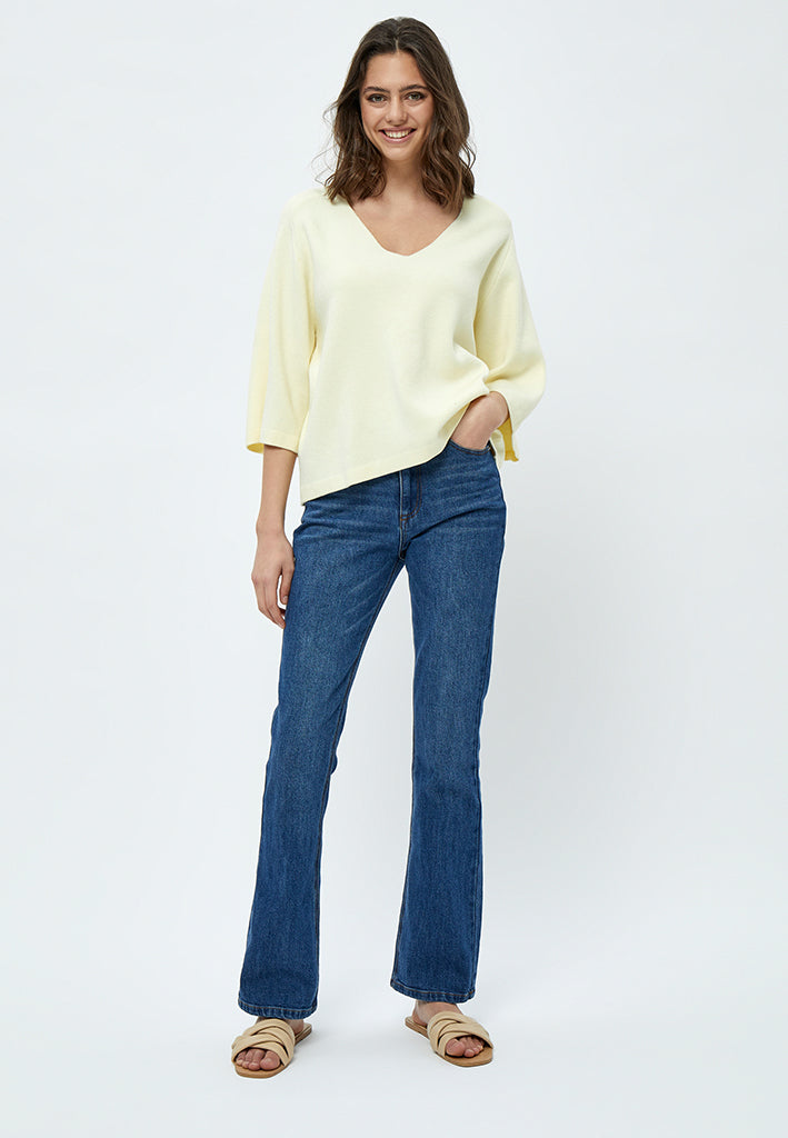 Peppercorn PCRosalia Strik Pullover Pullover 261 Lemon Sorbet