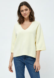 Peppercorn PCRosalia Strik Pullover Pullover 261 Lemon Sorbet