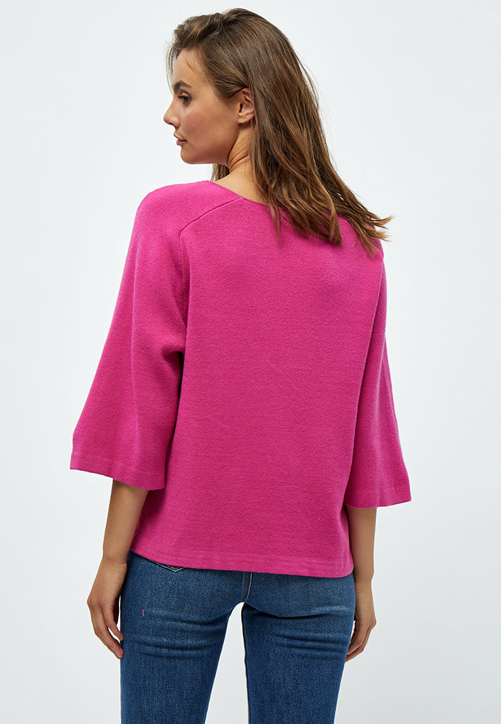 Peppercorn PCRosalia Strik Pullover Pullover 4122 Magenta Pink