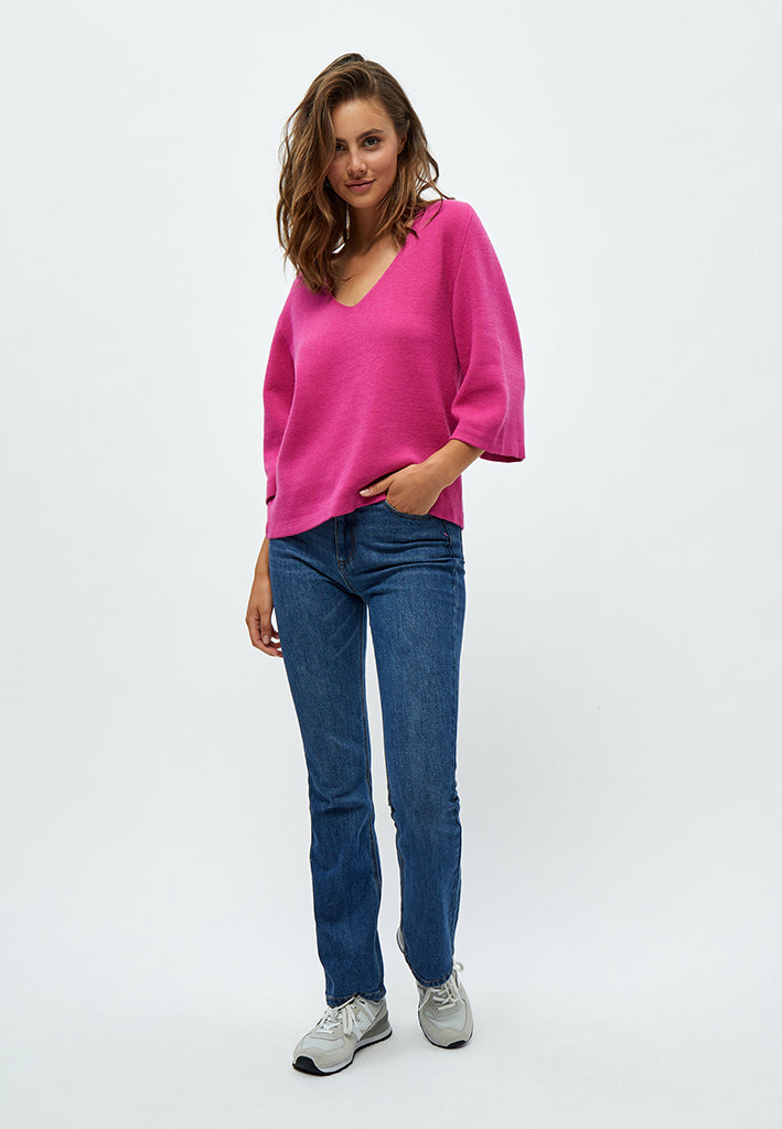 Peppercorn PCRosalia Strik Pullover Pullover 4122 Magenta Pink