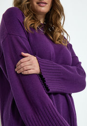 Peppercorn Rosalia Strik Pullover Curve Pullover 1632 Imperial Purple