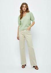 Peppercorn PCRosalia Strik T-Shirt T-Shirt 3254 Green Mint