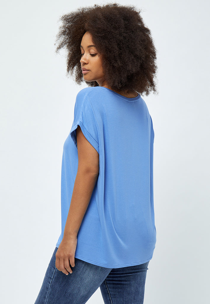 Peppercorn Rosalinda Malucca T-shirt Curve T-Shirt 2993 Marina Blue