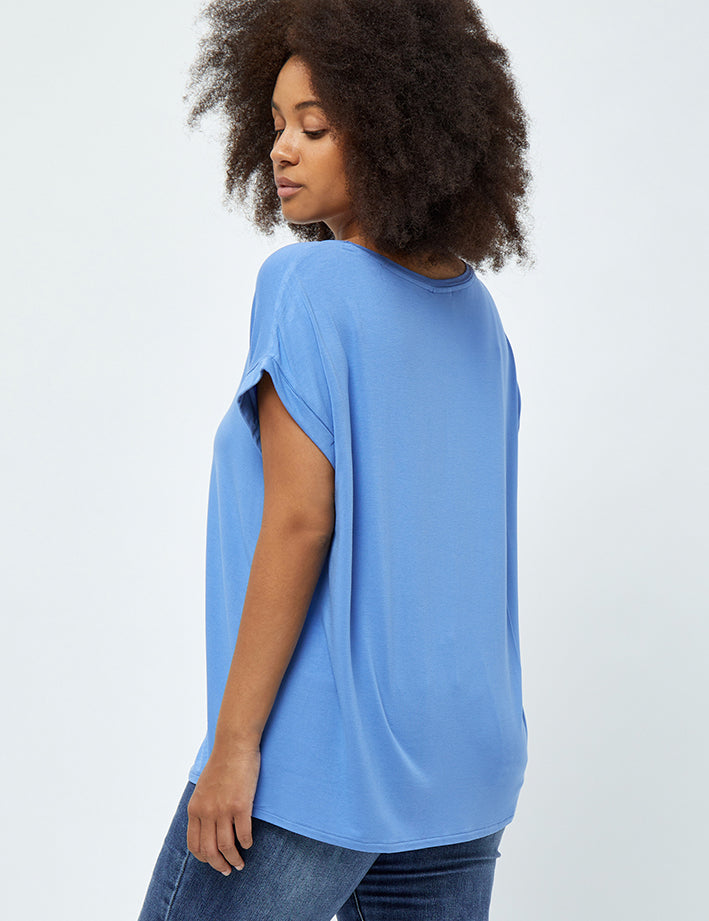 Peppercorn Rosalinda Malucca T-shirt Curve T-Shirt 2993 Marina Blue