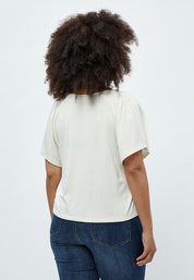Peppercorn Rosalinda Smock T-shirt Curve T-Shirt 0011 Gardenia