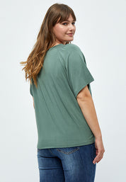 Peppercorn Rosalinda Smock T-shirt Curve T-Shirt 3605 LAUREL WREATH GREEN
