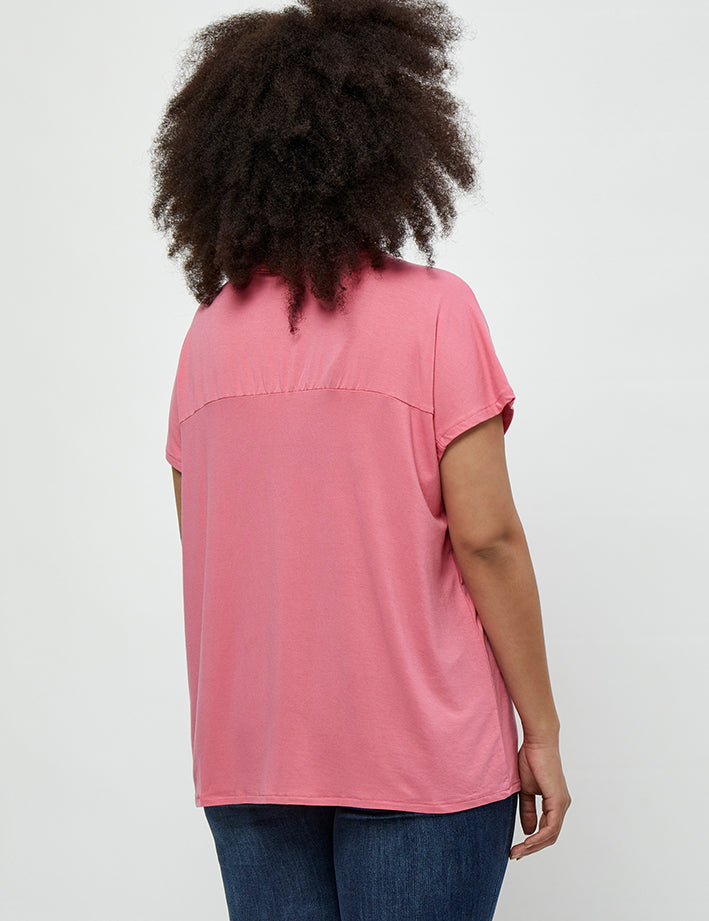 Peppercorn Rosalinda T-shirt Curve T-Shirt 6013 Pink Lemonade