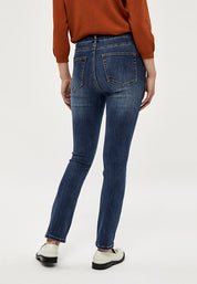 Peppercorn Sibbir Midtaljet Jeans Bukser 9620 Dark Blue
