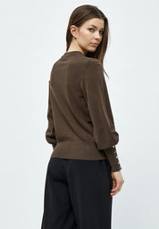 Peppercorn Tana O-hals Pullover Pullover 5661 SLATE BROWN