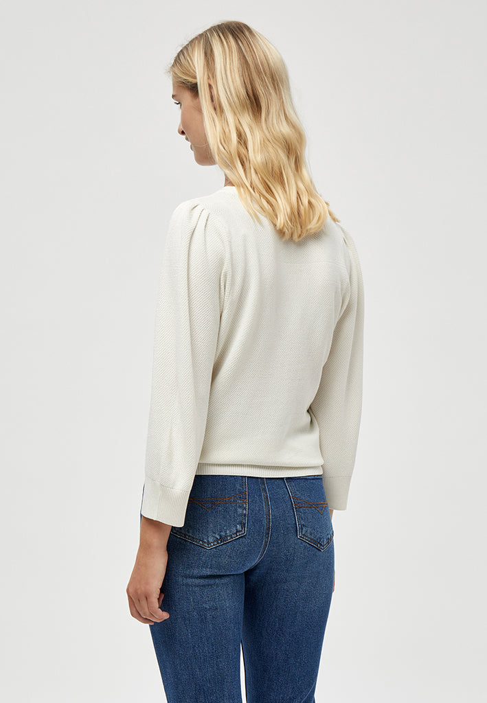 Peppercorn PCTana Strik Pullover Pullover 235 Cloud Dancer