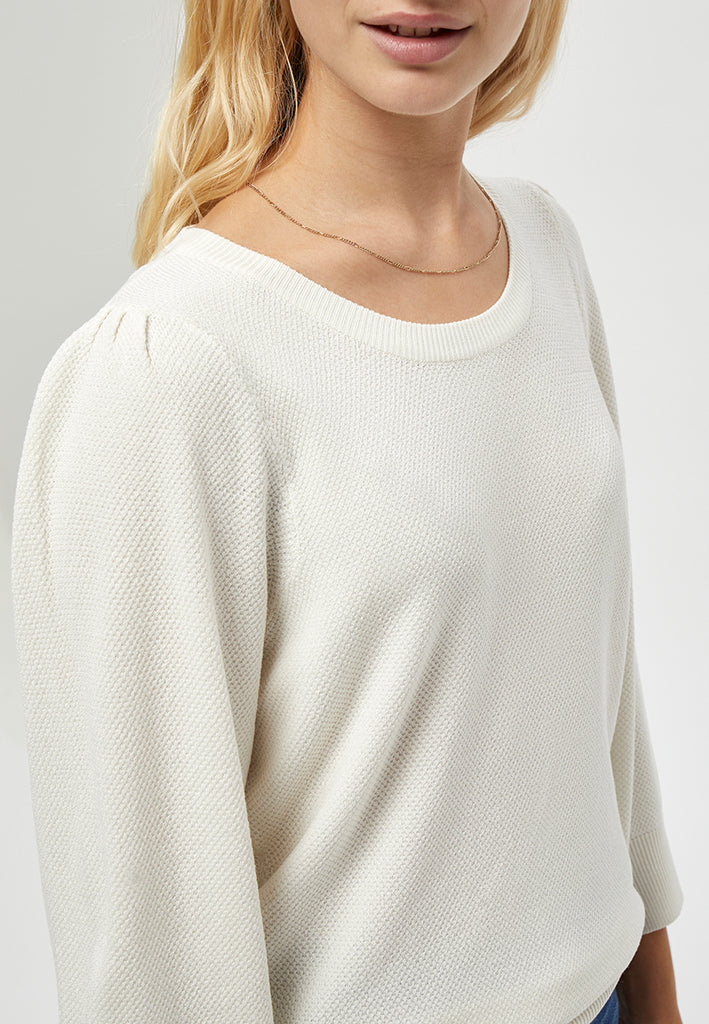 Peppercorn PCTana Strik Pullover Pullover 235 Cloud Dancer