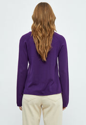 Peppercorn Tana Strik Pullover Pullover 1632 Imperial Purple