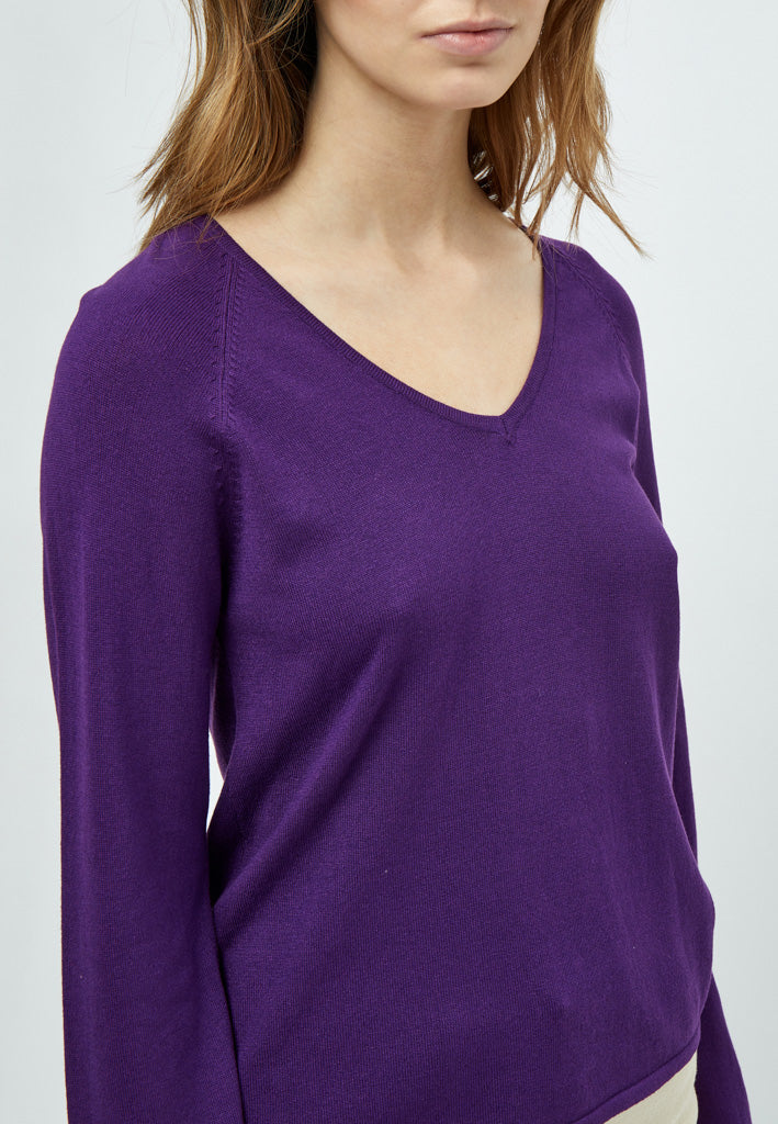 Peppercorn Tana Strik Pullover Pullover 1632 Imperial Purple