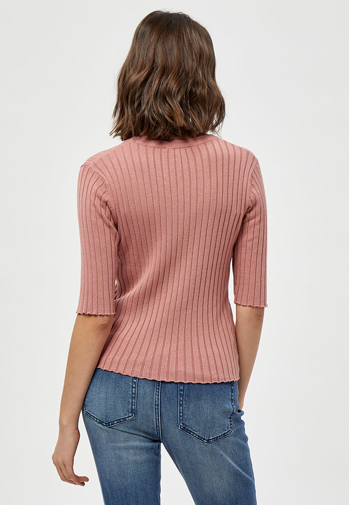 Peppercorn PCTana Rib Strik Pullover 4458 Ash Rose