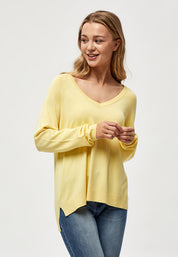 Peppercorn PCTana V Pullover Pullover 6040 PALE YELLOW