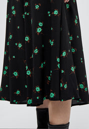 Minus Alexi nederdel Nederdele 9368P Apple Green Flower Print