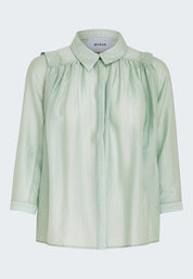 Minus Aneda Skjorte Skjorter 2304 Aqua Haze Blue
