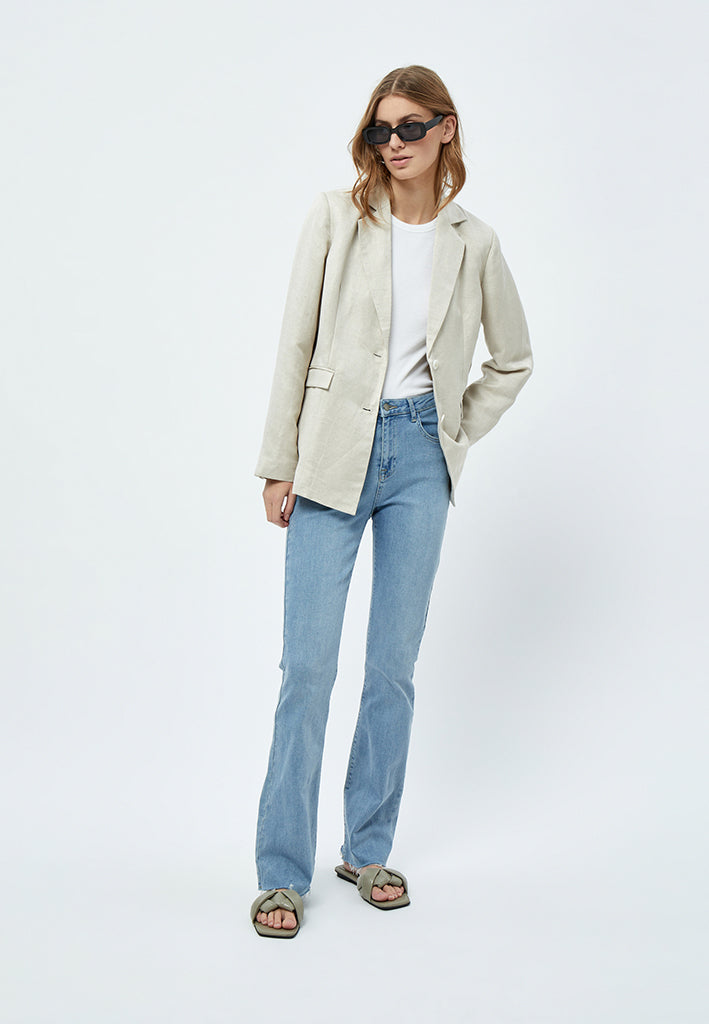 Minus Auguste Linen Blazer Blazer 353M Nomad Sand Melange