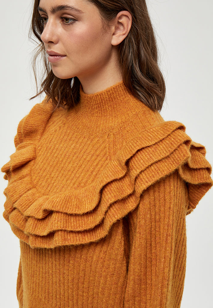 Minus Avery strik pullover Pullover 254 Mineral Yellow