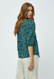 Minus Belia Skjorte Skjorter 3085P Bright Lime Print