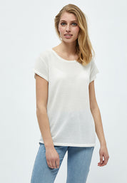 Minus MSCarlina Strik T-Shirt T-Shirt 209L Broken White Lurex