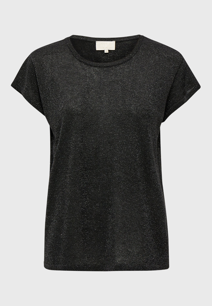 Minus MSCarlina Strik T-Shirt T-Shirt 356 Black Metallic