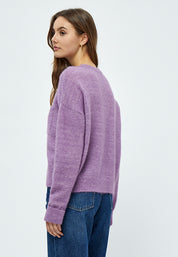 Minus Dita Strik Lomme Pullover Pullover 823M Violet Melange