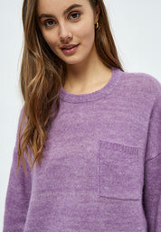 Minus Dita Strik Lomme Pullover Pullover 823M Violet Melange