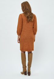 Minus Ditta Strikkjole Kjoler 3001 Desert Sand Melange