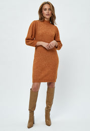 Minus Ditta Strikkjole Kjoler 3001 Desert Sand Melange