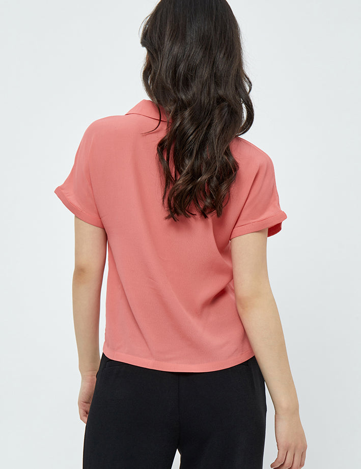 Minus Elissa Skjorte Skjorter 7441 Calypso Coral Pink